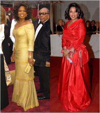 oprah winfrey body. Oprah Winfrey from February to